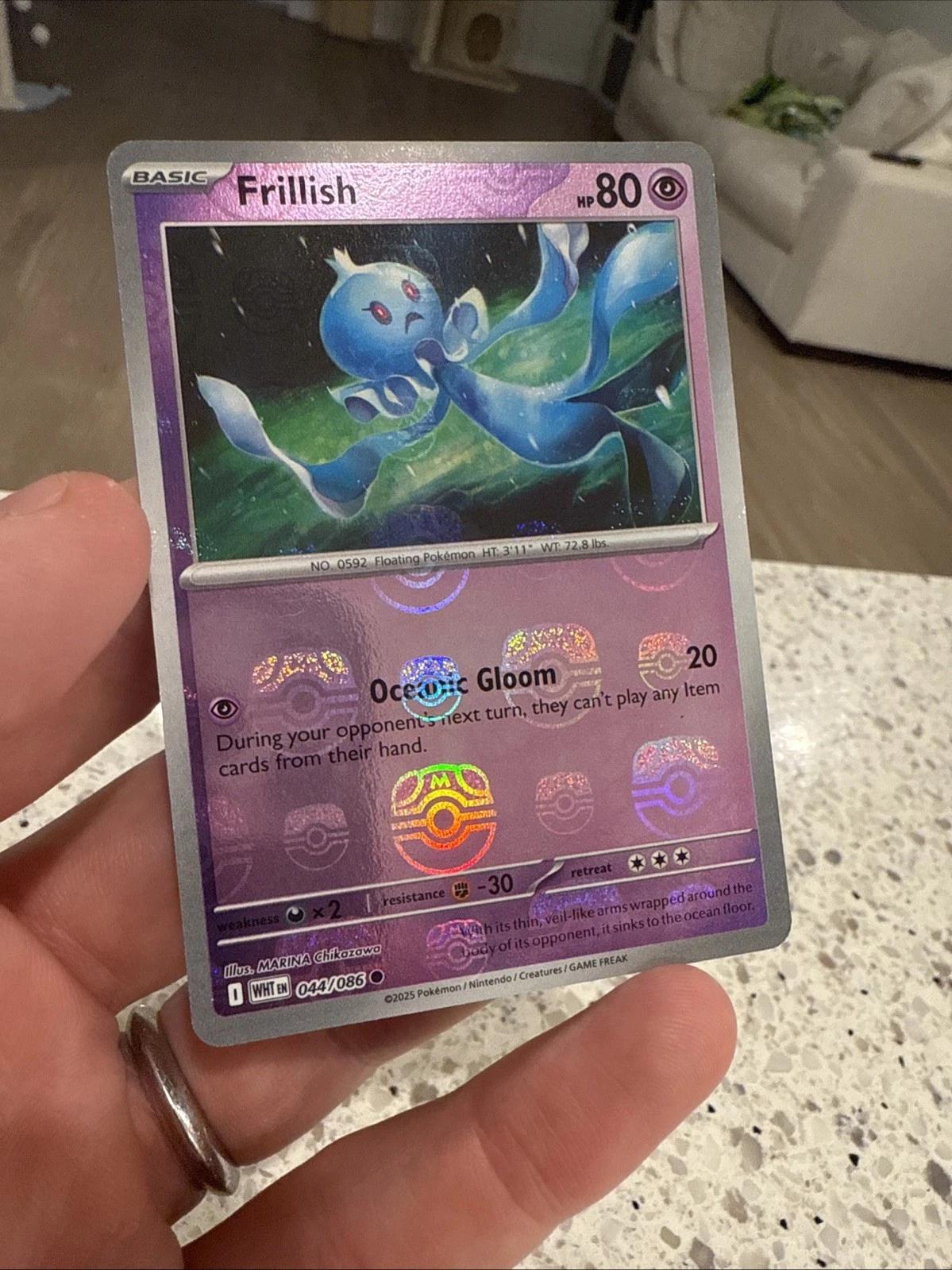 White Flare Frillish [Master-Ball] Pokémon card